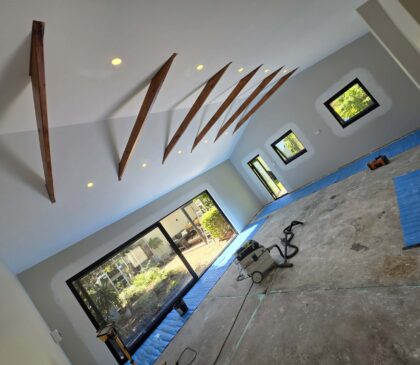 Garage Conversion-plastering8