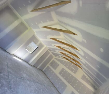 Garage Conversion-plastering5