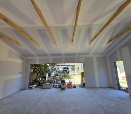 Garage Conversion-plastering6