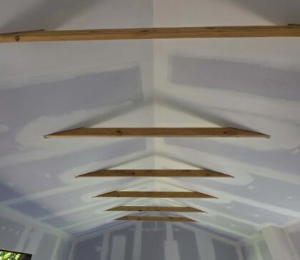 Garage Conversion-plastering