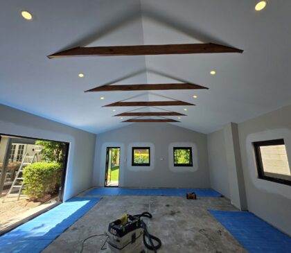 Garage Conversion-plastering7